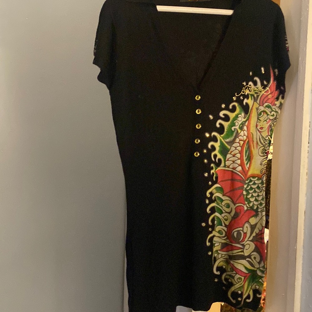 Ed Hardy Short Sleeve Sweater